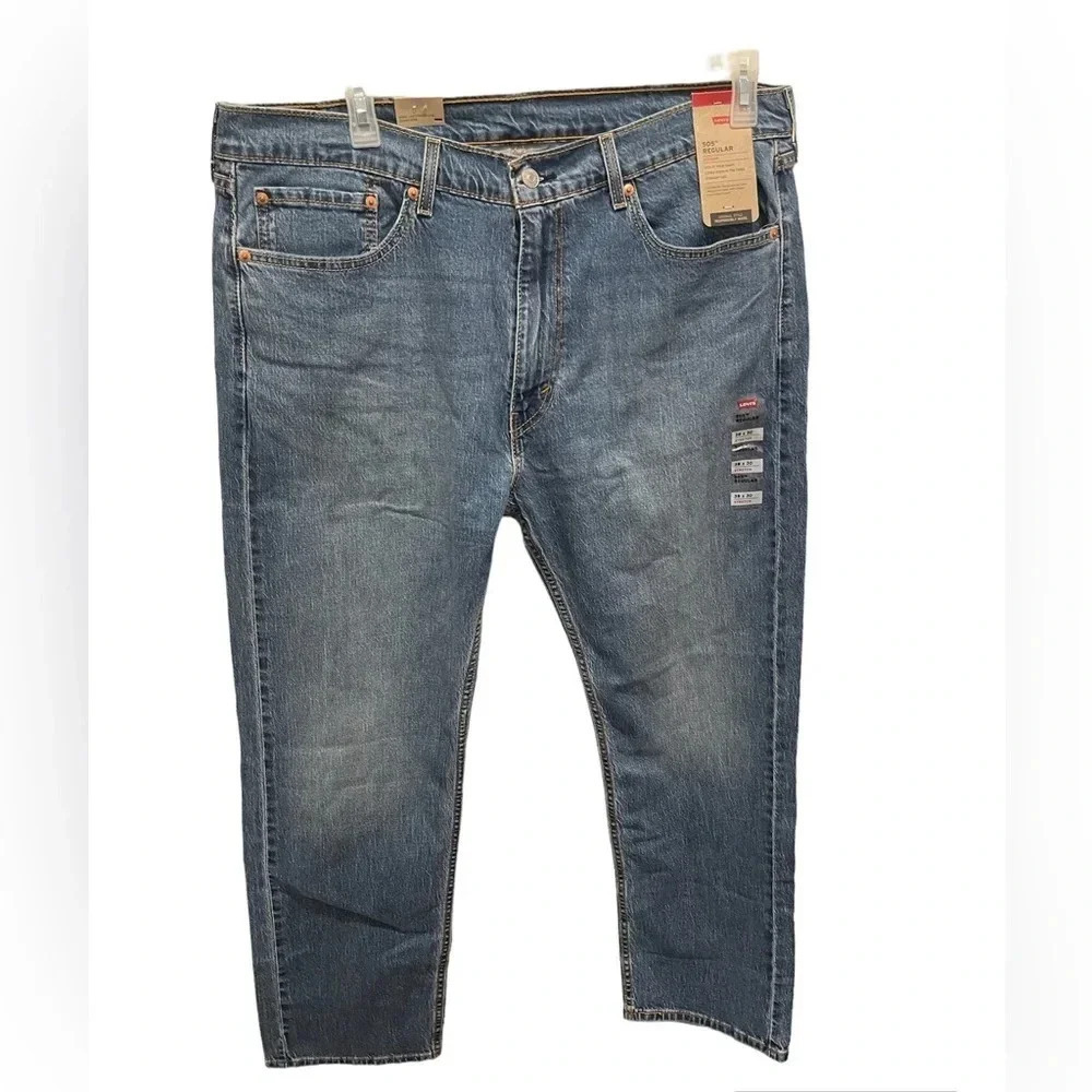 👖 Levi’s 505 Regular Fit Stretch Blue Jeans Men’s 38x30 NWT 👖